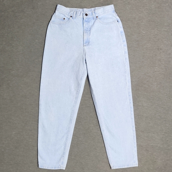 RARE!! Vintage Lee Riders Light Wash Baggy Relaxed Tapered Leg Western Mom Jeans - Picture 5 of 12